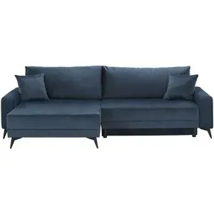 Höffner Ecksofa  Mango ¦ blau ¦ Maße (cm): B: 264 H: 89 T: 181.0