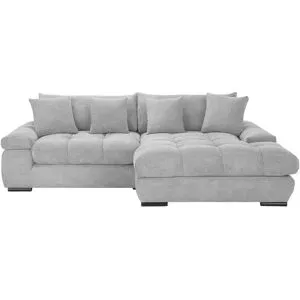 Bobb Ecksofa mit trendigem Cordbezug Hella ¦ grau ¦ Maße (cm): B: 303 H: 96 T: