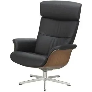 Höffner Relaxsessel aus Leder Timeout Master ¦ schwarz ¦ Maße (cm): B: 81 H: 109 T: 81.0