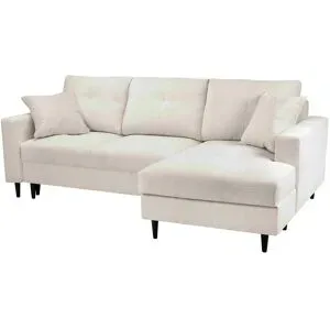 Höffner Schlafsofa mit Schlaffunktion Venice ¦ creme ¦ Maße (cm): B: 230 H: 92 T: 147.0