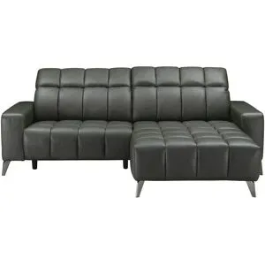 uno Ecksofa mit Relaxfunktion Luzern ¦ grau ¦ Maße (cm): B: 256 H: 83 T: 179.0