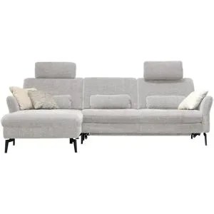 meinSofa Ecksofa Cord DANTE ¦ silber