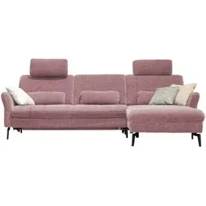 meinSofa Ecksofa Cord DANTE ¦ rosa/pink