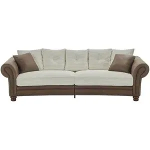 uno Bigsofa  Christol ¦ creme ¦ Maße (cm): B: 276 H: 81 T: 110.0