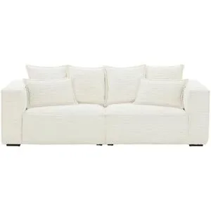 uno Einzelsofa aus Cord Aurelion ¦ creme ¦ Maße (cm): B: 243 H: 67 T: 112.0