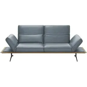 Koinor Einzelsofa aus Echtleder Fendo ¦ blau ¦ Maße (cm): B: 236 H: 73 T: 123.0