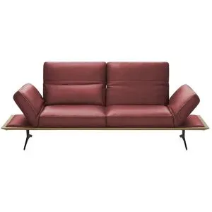 Koinor Einzelsofa aus Echtleder Fendo ¦ rot ¦ Maße (cm): B: 236 H: 73 T: 123.0