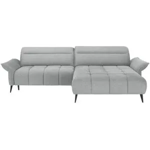 switch Ecksofa mit Kopfteilverstellung Cavani ¦ grau ¦ Maße (cm): B: 272 H: 95