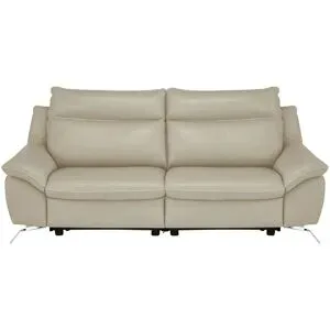 Natuzzi Editions Sofa aus Echtleder Orlando ¦ beige ¦ Maße (cm): B: 212 H: 94 T: