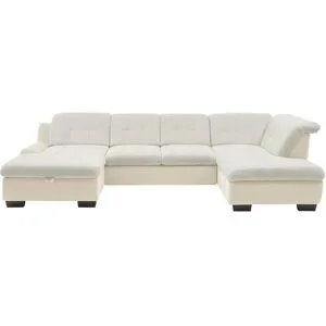 Lounge Collection Wohnlandschaft  Davinci ¦ creme ¦ Maße (cm): B: 346 H: 104 T: