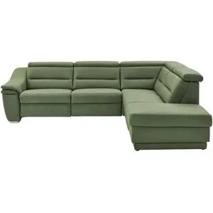 meinSofa Ecksofa  Ivonne ¦ grün ¦ Maße (cm): B: 294 H: 84 T: 245.0