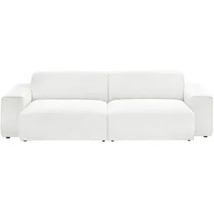 Gray & Jones Einzelsofa im Trendstoff Baltic Breeze ¦ weiß ¦ Maße (cm): B: 196