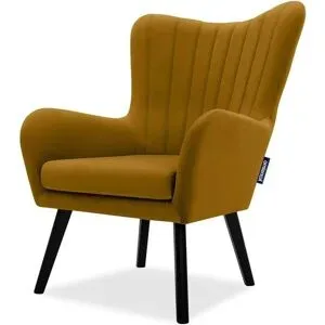 KONSIMO Sessel  Gadi ¦ gelb ¦ Maße (cm): B: 76 H: 100