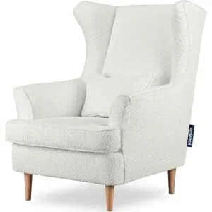 KONSIMO Ohrensessel  Stralis ¦ weiß ¦ Maße (cm): B: 82 H: 108