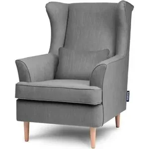 KONSIMO Ohrensessel  Stralis ¦ grau ¦ Maße (cm): B: 82 H: 108