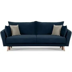 KONSIMO Einzelsofa  Belmos ¦ blau ¦ Maße (cm): B: 228 H: 102