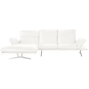 Koinor Ecksofa Echtleder Francis ¦ weiß ¦ Maße (cm): B: 284 H: 93 T: 159.0