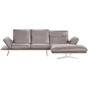 Koinor Ecksofa Echtleder Francis ¦ braun ¦ Maße (cm): H: 93