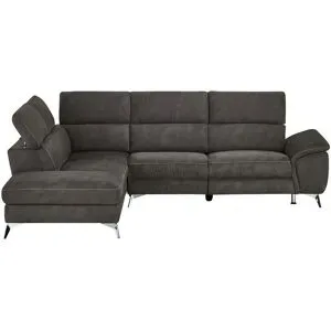 uno Ecksofa  Danae ¦ grau ¦ Maße (cm): B: 281 H: 80 T: 222.0