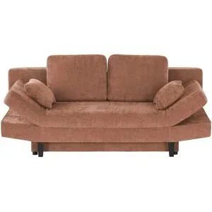 smart Schlafsofa  Mokka ¦ orange ¦ Maße (cm): B: 205 H: 87 T: 100.0