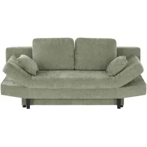 smart Schlafsofa  Mokka ¦ grün ¦ Maße (cm): B: 205 H: 87 T: 100.0