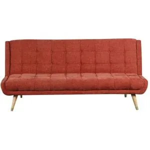 Höffner Schlafsofa  Jianny ¦ orange ¦ Maße (cm): B: 182 H: 85 T: 100.0