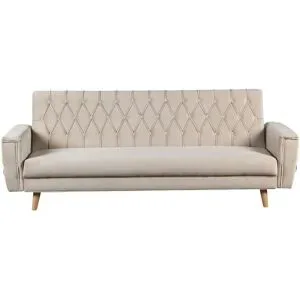 Höffner Schlafsofa  Johanetta ¦ creme ¦ Maße (cm): B: 214 H: 83 T: 106.0
