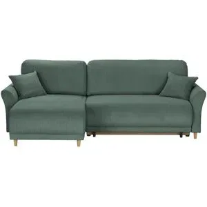 Höffner Ecksofa  Malyn II ¦ grün ¦ Maße (cm): B: 236 H: 90 T: 147.0