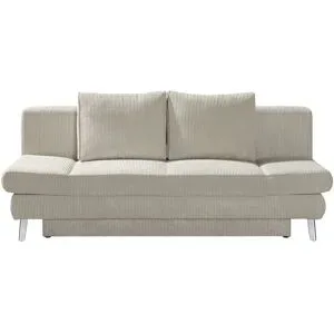 Höffner Schlafsofa mit Bettkasten Sidney ¦ beige ¦ Maße (cm): B: 200 H: 85 T: 90.0