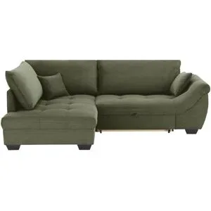 Bobb Ecksofa  Krissy ¦ grün ¦ Maße (cm): B: 251 H: 88 T: 190.0