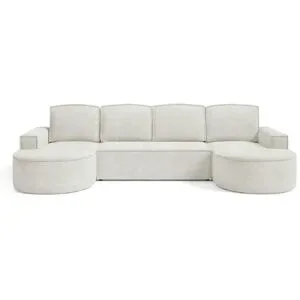 Höffner Wohnlandschaft  Flow ¦ weiß ¦ Maße (cm): B: 316 H: 88