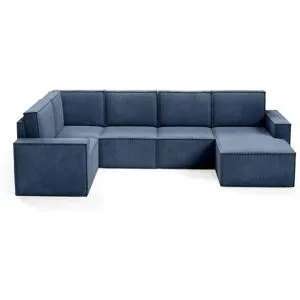 Höffner Wohnlandschaft  Orto ¦ blau ¦ Maße (cm): B: 311 H: 93