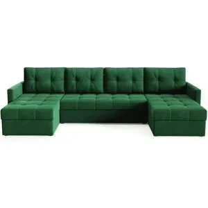 Höffner Wohnlandschaft  Olivia ¦ grün ¦ Maße (cm): B: 301 H: 86
