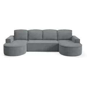Höffner Wohnlandschaft  Flow ¦ grau ¦ Maße (cm): B: 316 H: 88