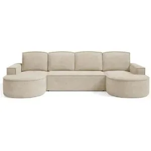 Höffner Wohnlandschaft  Flow ¦ beige ¦ Maße (cm): B: 316 H: 88