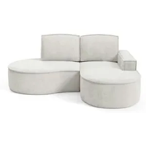 Höffner Ecksofa  Flow ¦ weiß ¦ Maße (cm): B: 210 H: 88