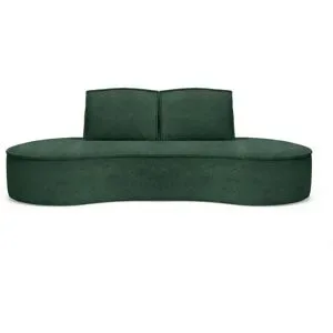 Höffner Einzelsofa  Flow ¦ grün ¦ Maße (cm): B: 234 H: 88