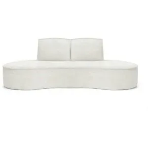 Höffner Einzelsofa  Flow ¦ weiß ¦ Maße (cm): B: 234 H: 88