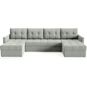 Höffner Wohnlandschaft  Olivia ¦ grau ¦ Maße (cm): B: 301 H: 86
