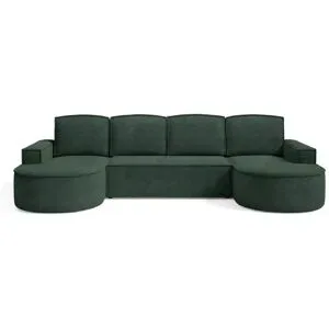 Höffner Wohnlandschaft  Flow ¦ grün ¦ Maße (cm): B: 316 H: 88
