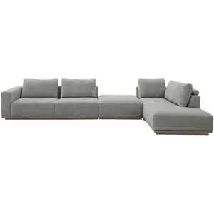 Musterring Ecksofa  JustB! PM200 ¦ grau ¦ Maße (cm): B: 395 H: 60 T: 202.0