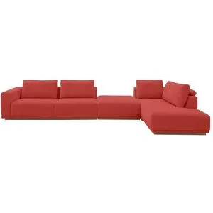 Musterring Ecksofa  JustB! PM200 ¦ rot ¦ Maße (cm): B: 395 H: 60 T: 202.0