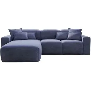 GrainGold Ecksofa  Leni ¦ blau ¦ Maße (cm): B: 265 H: 74