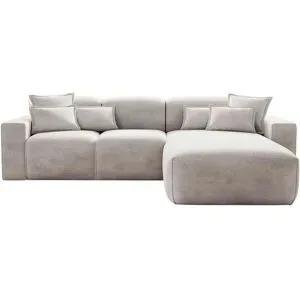 GrainGold Ecksofa  Leni ¦ grau ¦ Maße (cm): B: 265 H: 74