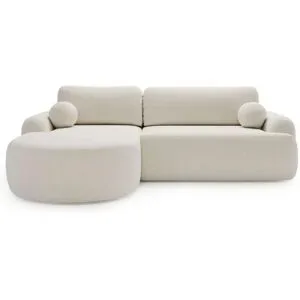 GrainGold Ecksofa  Aurio ¦ weiß ¦ Maße (cm): B: 261 H: 91