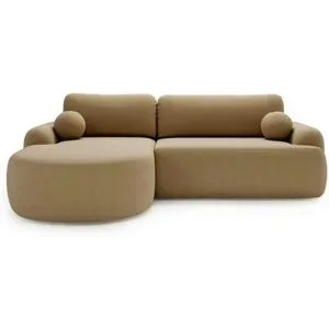 GrainGold Ecksofa  Aurio ¦ braun ¦ Maße (cm): B: 261 H: 91