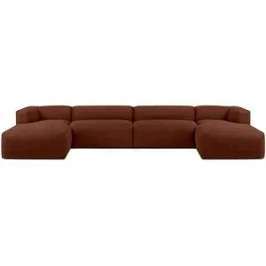 KONSIMO Wohnlandschaft  Buffo ¦ orange ¦ Maße (cm): B: 400 H: 73