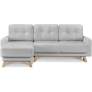 KONSIMO Ecksofa  Visna ¦ grau ¦ Maße (cm): B: 228 H: 79