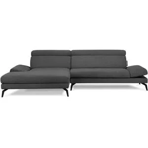 KONSIMO Ecksofa  Renar ¦ grau ¦ Maße (cm): B: 285 H: 95