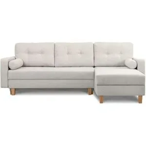 KONSIMO Ecksofa  Eriso ¦ weiß ¦ Maße (cm): B: 240 H: 75